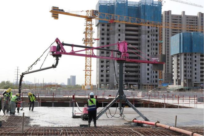 协同提效 亿博电竞 亿博官网安全环保 看建筑机器人“智”造未来(图1)