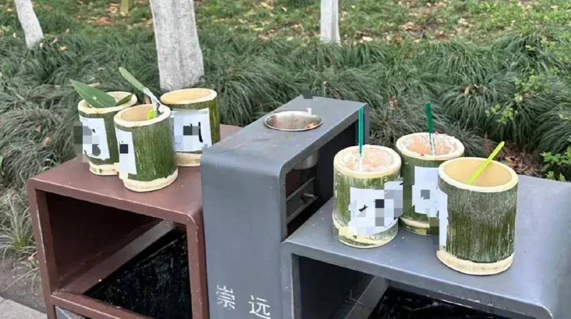 亿博电竞 亿博官网竹筒奶茶遭曝回收竹筒制作？引发安全与环保双重担忧！(图2)