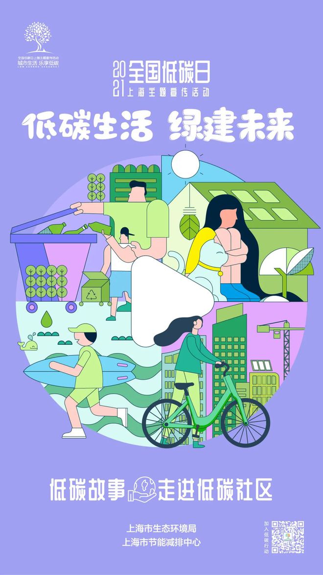 亿博电竞 亿博官网海报发布 2021全国低碳日·上海主题宣传活动预告来啦！(图5)
