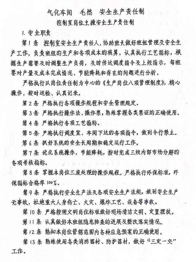 鲁南化工：这份手抄安全生产责任制亿博电竞 亿博官网太“赞”！(图3)