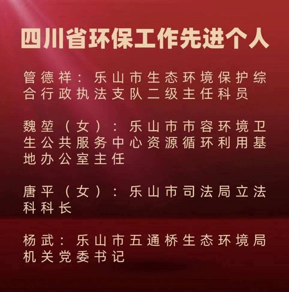 亿博电竞 亿博官网【今日聚焦】向先进学习建美丽乐山——四川省环保先进个人魏堃事迹简介(图2)