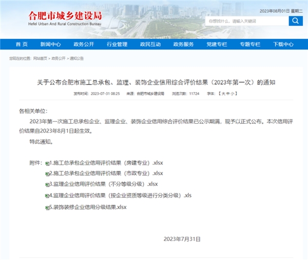 亿博电竞 亿博官网上海宝冶荣获合肥市施工总承包企业“AAA”级信用综合评价(图1)