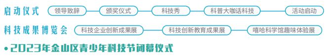 亿博电竞 亿博官网2023年金山区科技节暨青少年科技节即将启动！(图1)